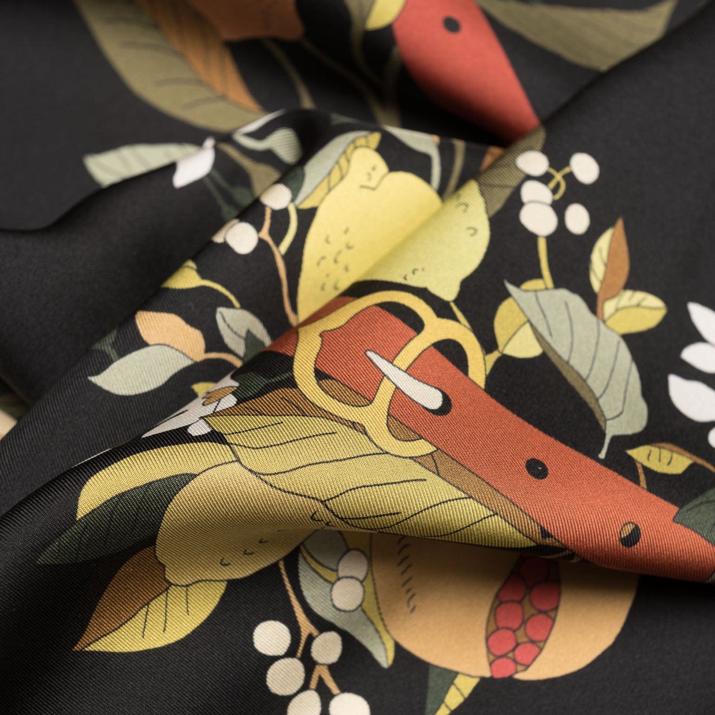 Anthea - Silk Foulard - Black - My Men's Shop