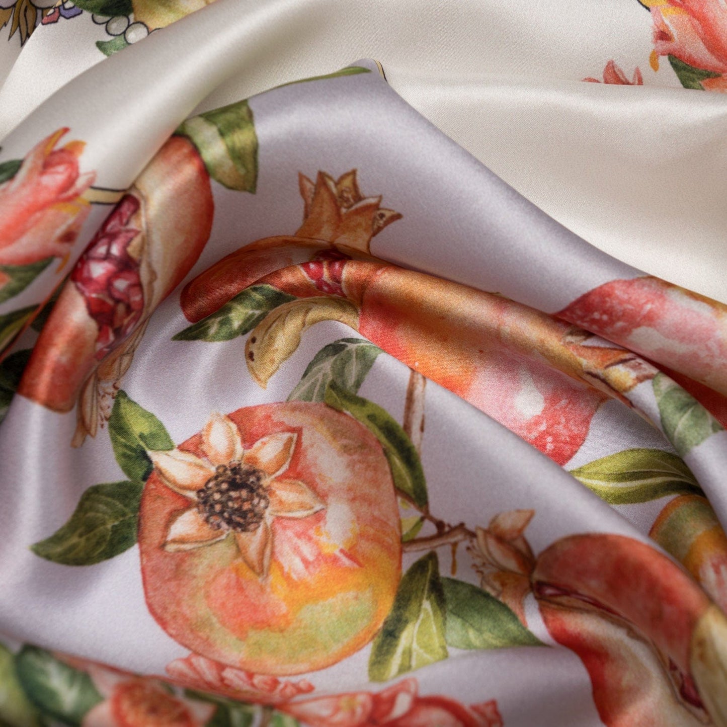 Melograno - Silk Foulard - Lavender