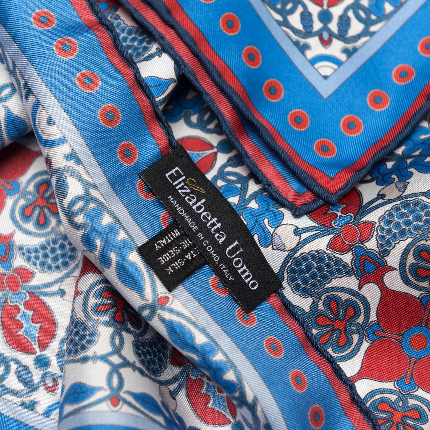 Barbaresco - Silk Neckerchief - Blue and Red - My Men's Shop