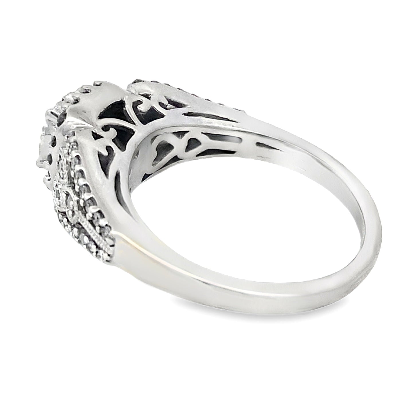Anillo de Diamante de 0.50ct Oro Blanco de 10KT