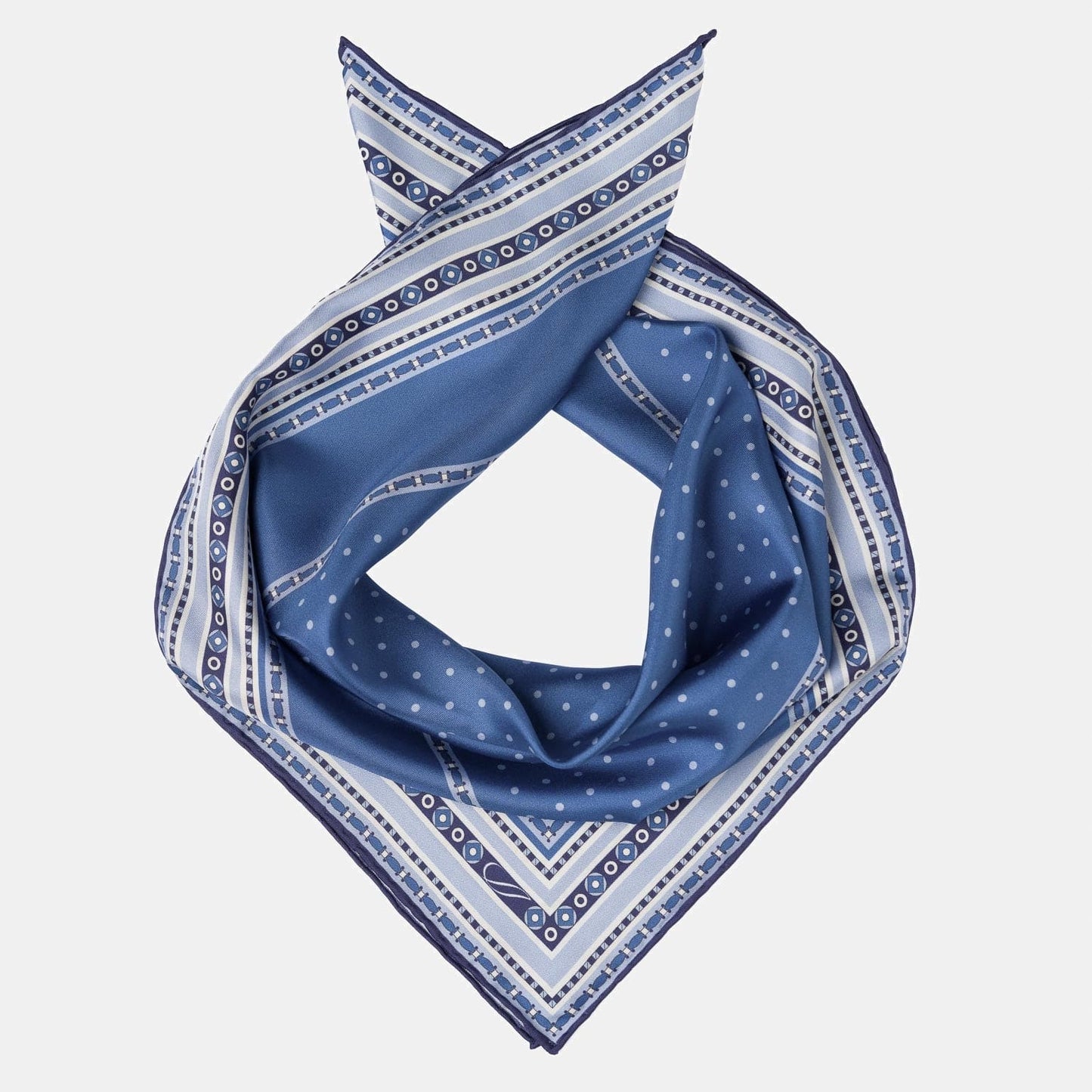 Verona - Silk Neckerchief - Blue