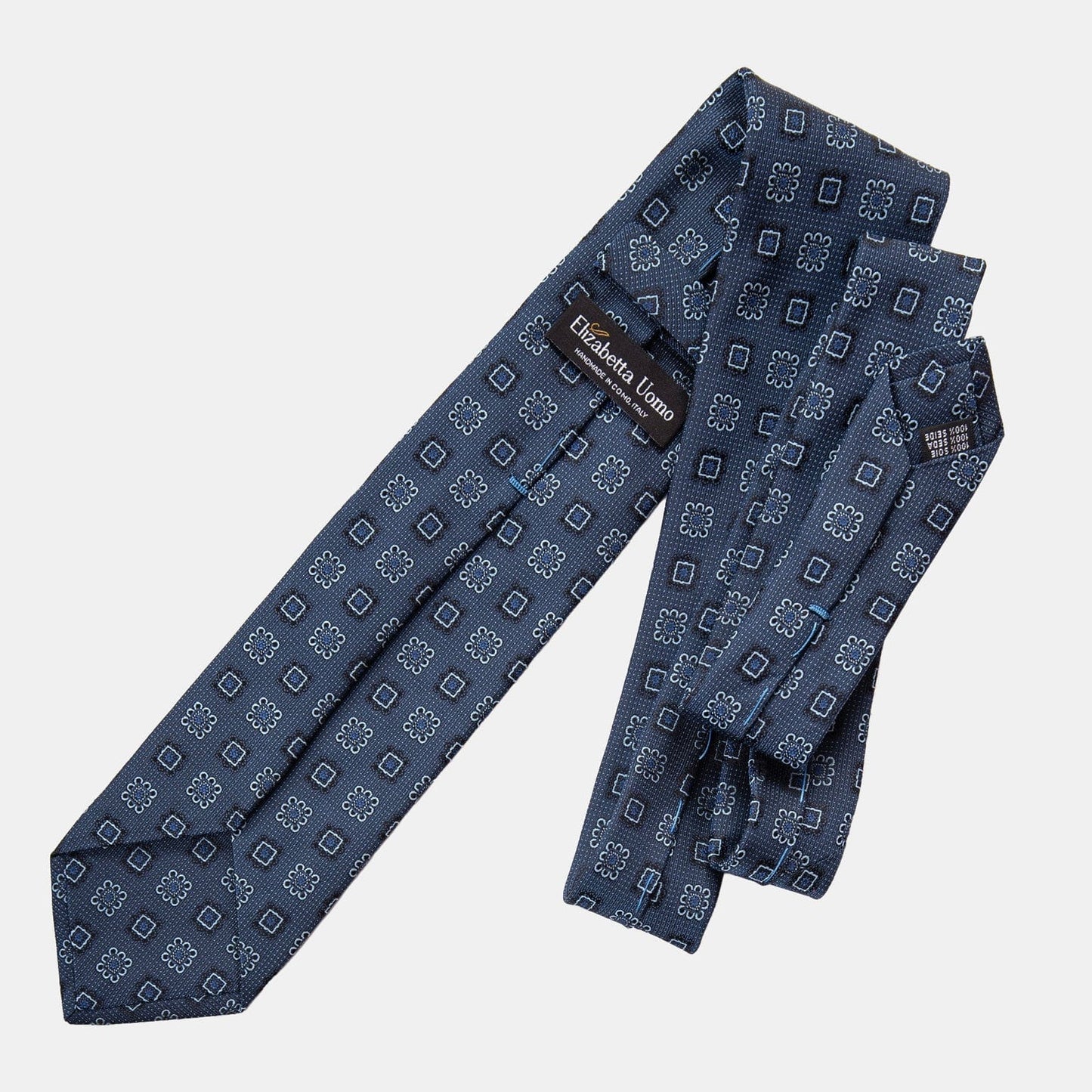 Trento - Silk Jacquard Tie - Blue - My Men's Shop