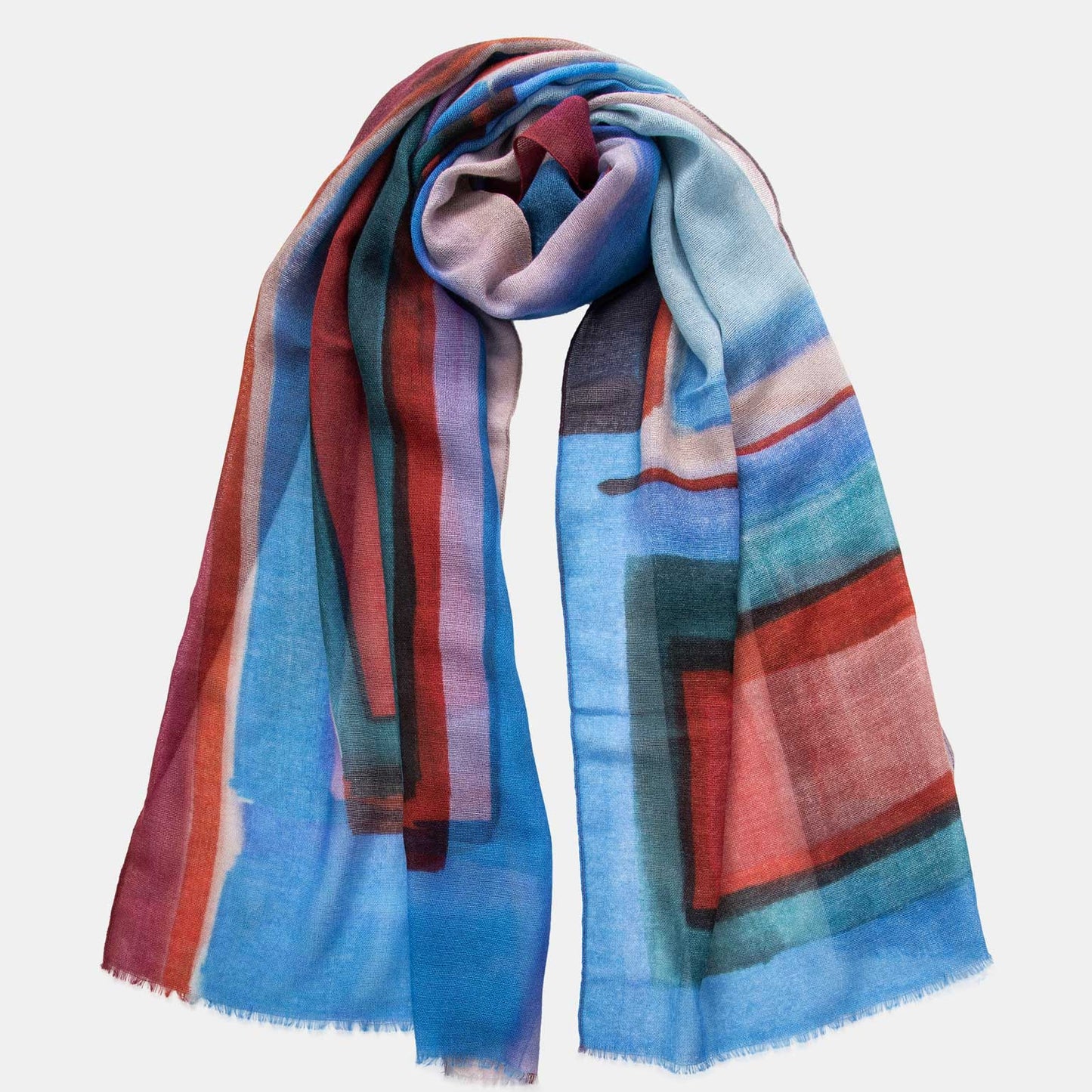 Madrid - Wool Scarf - Blue - My Men's Shop