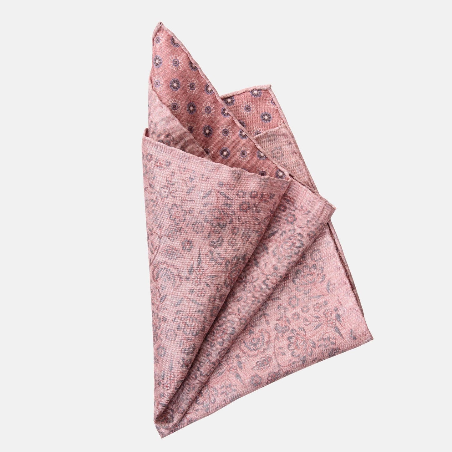 Pascal - Double Sided Silk Pocket Square - Blush - My Men's Shop