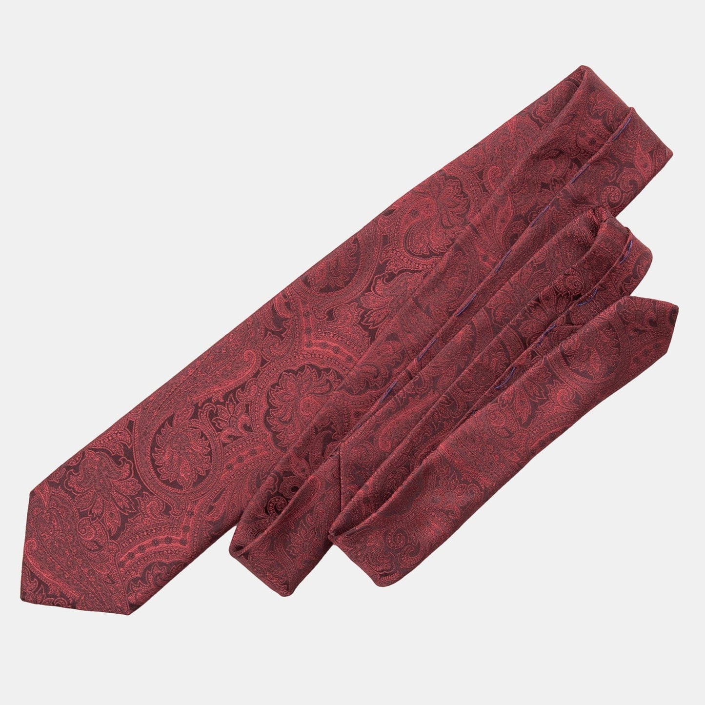Vienna - Silk Jacquard Tie - Burgundy - My Men's Shop