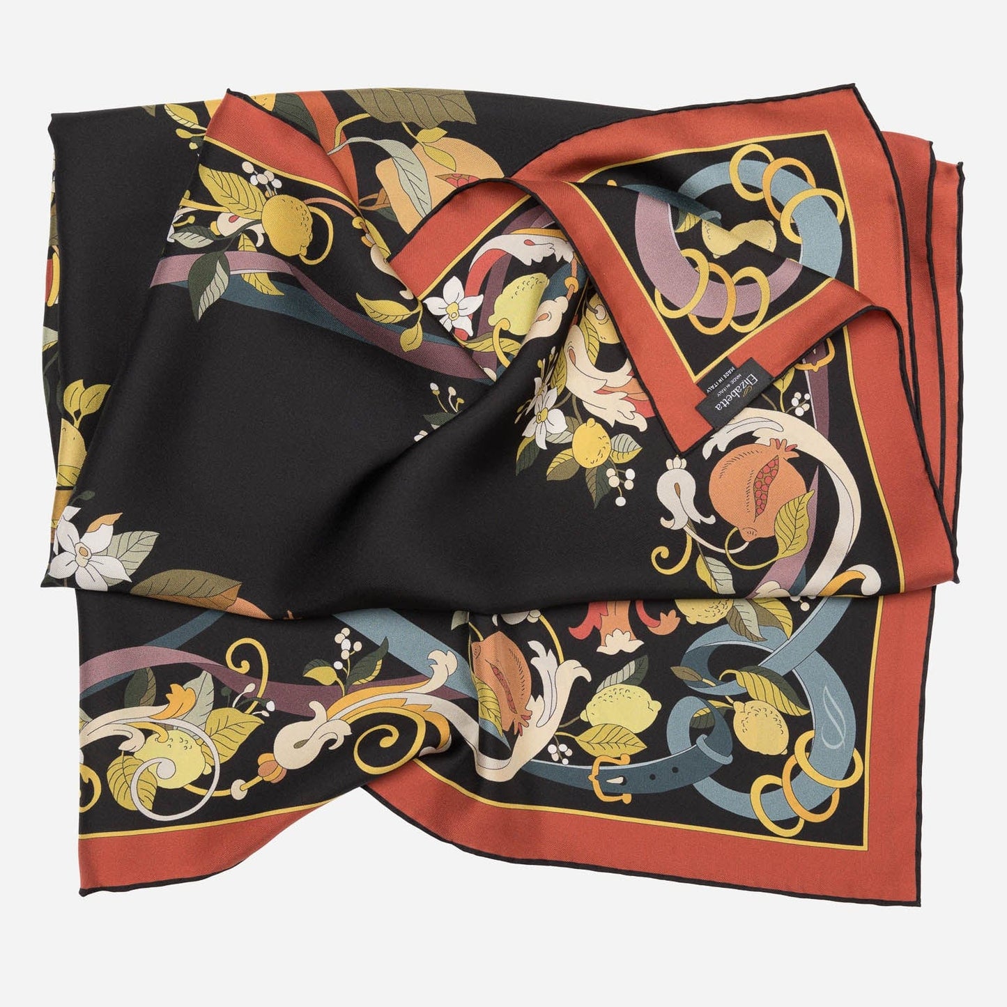 Anthea - Silk Foulard - Black - My Men's Shop
