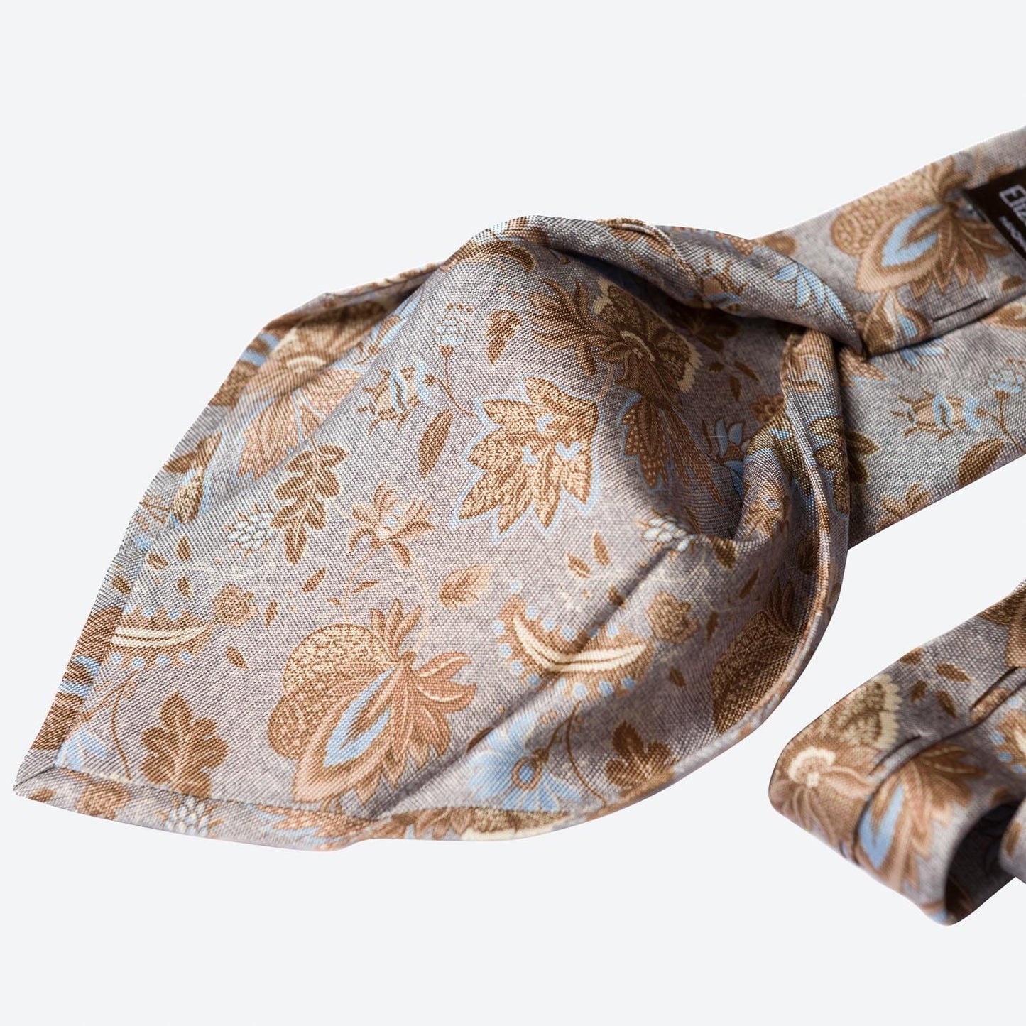 Medici - Printed Silk Tie - Dusty Blue - My Men's Shop