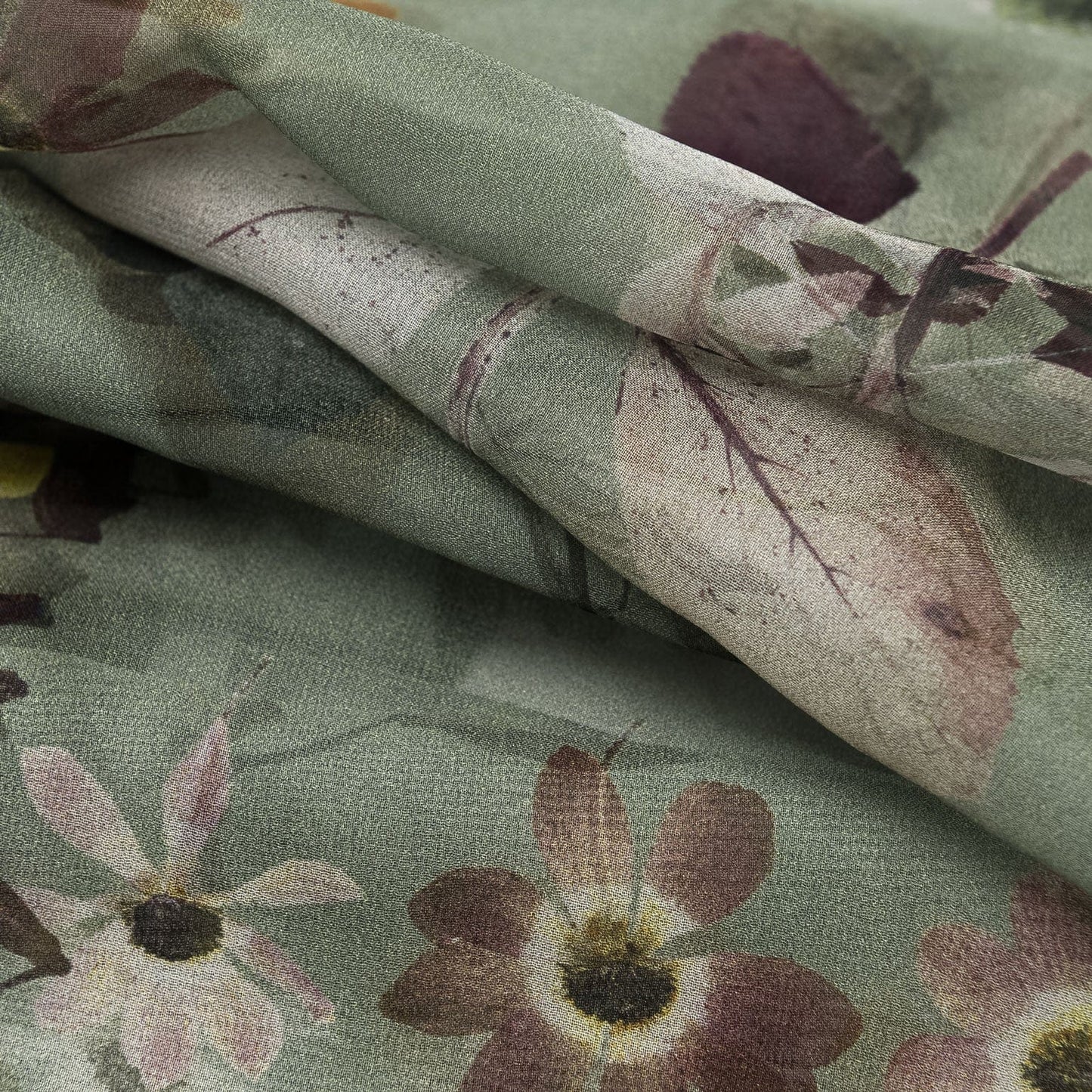 Botanica - Long Silk Scarf - Green - My Men's Shop