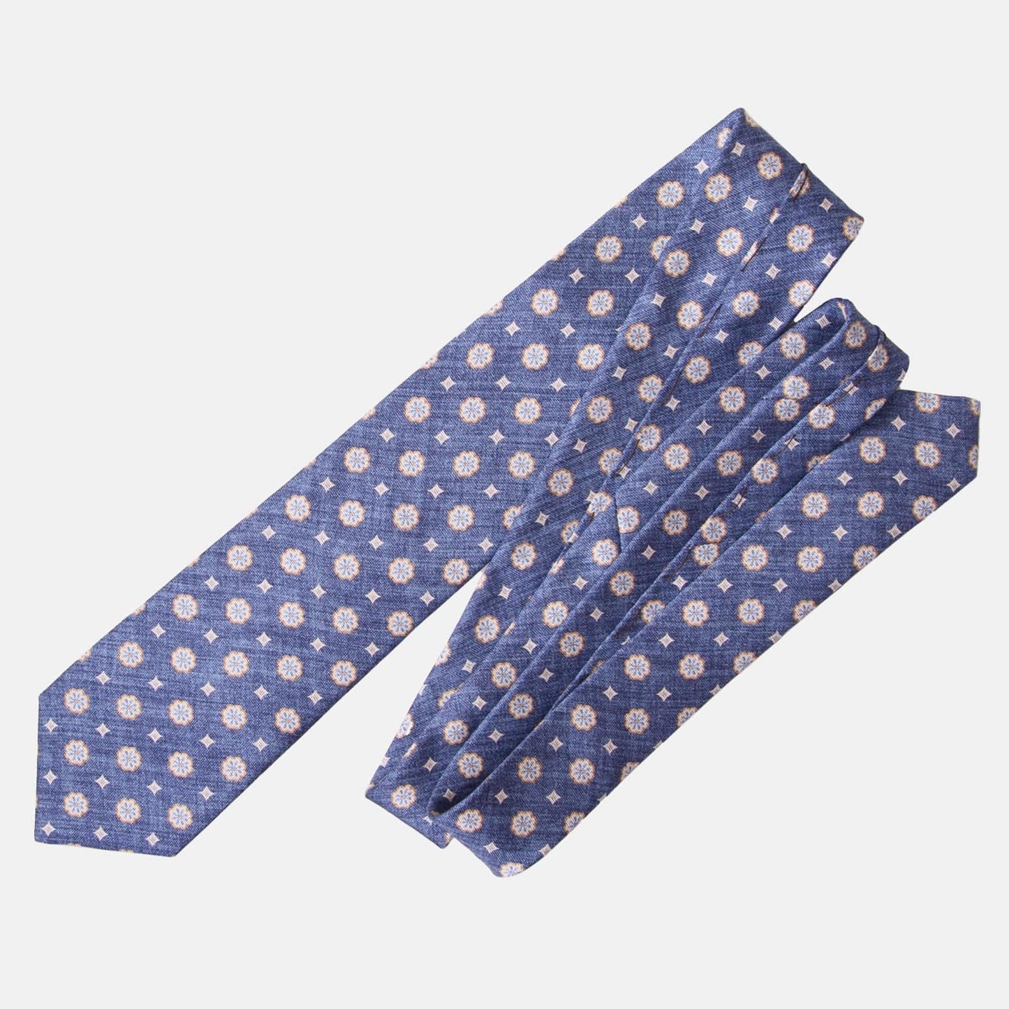 Antinori - Printed Silk Tie - Blue - My Men's Shop