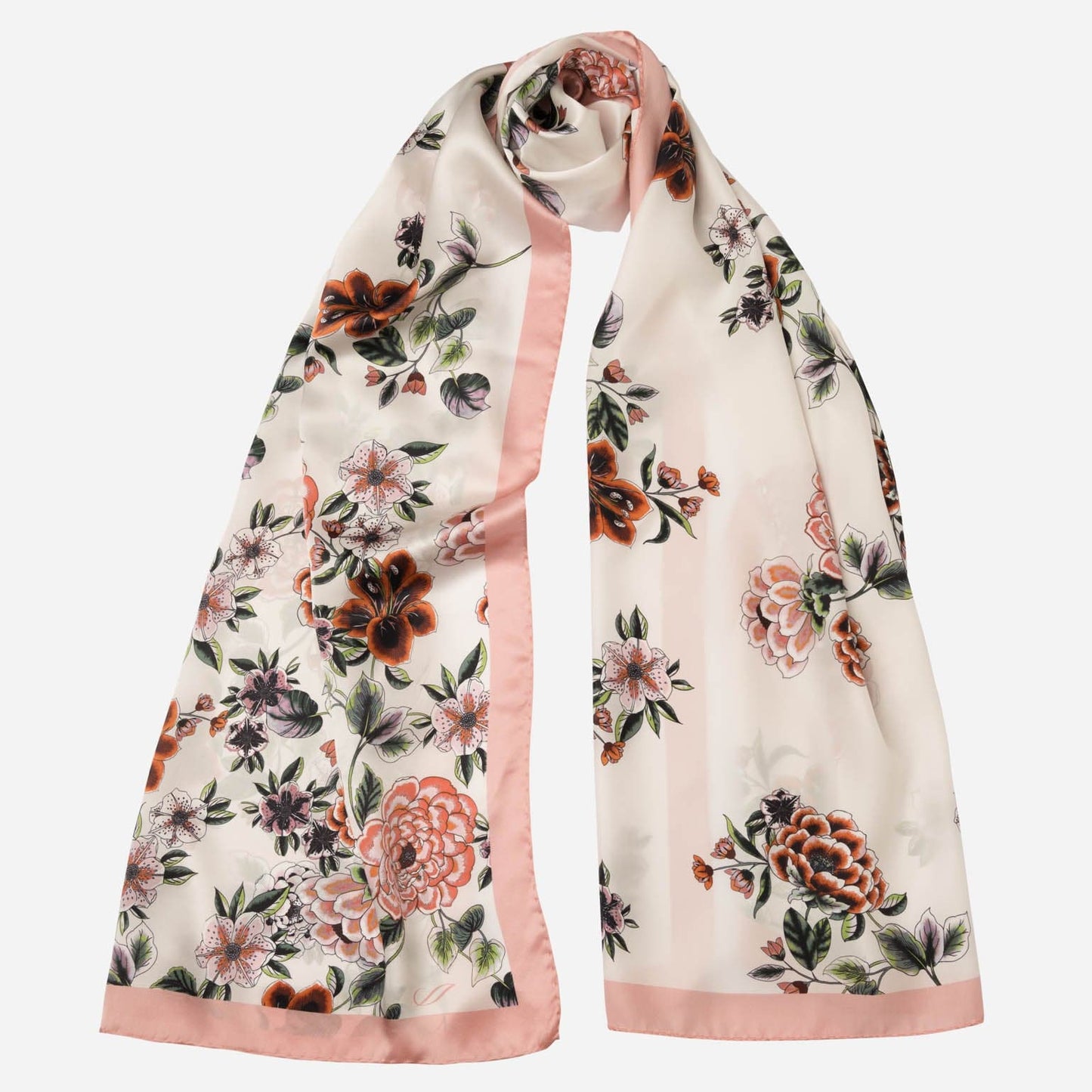Bella - Silk Scarf Shawl - Rose - My Men's Shop