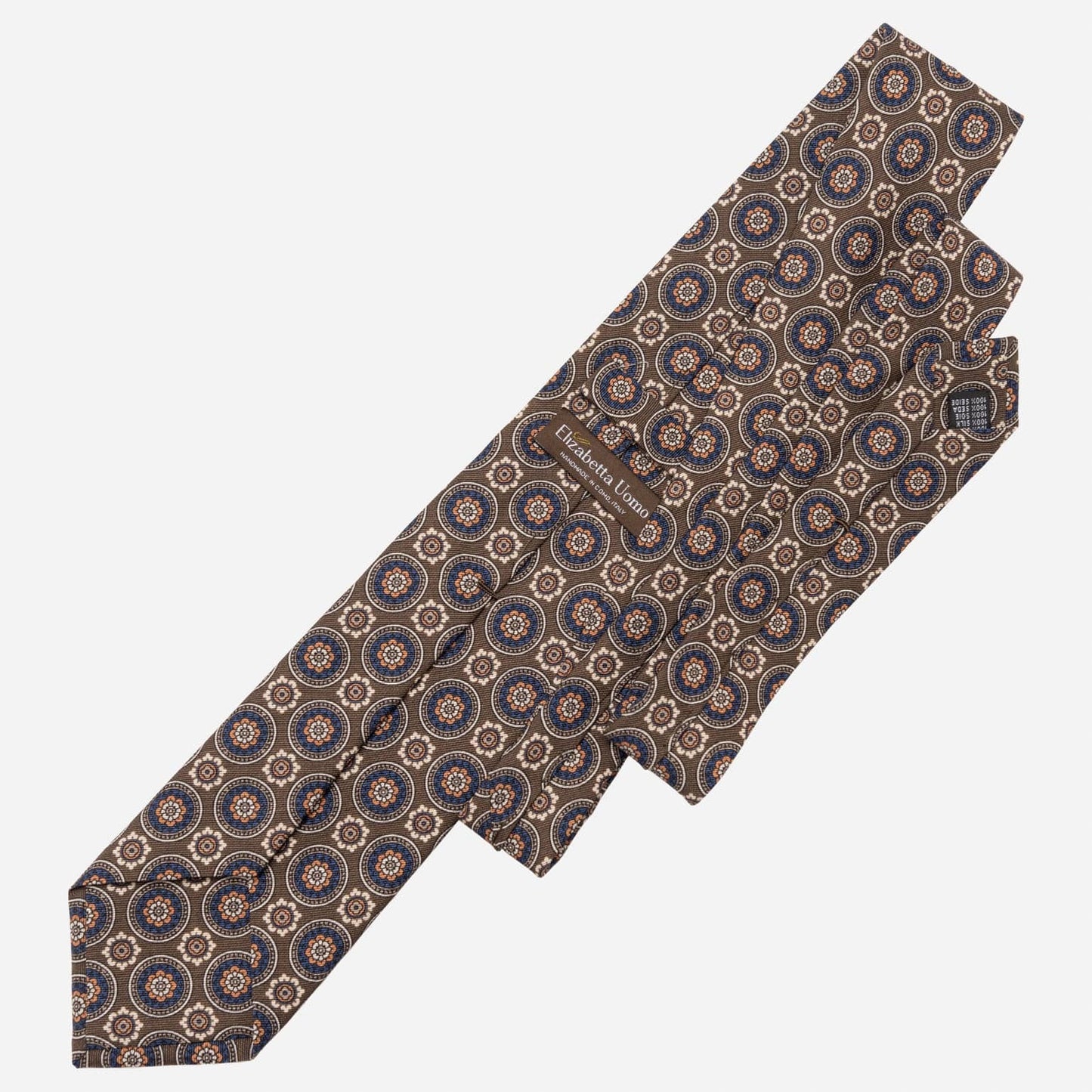 La Vigna - Printed Wool & Silk Tie - Brown - My Men's Shop