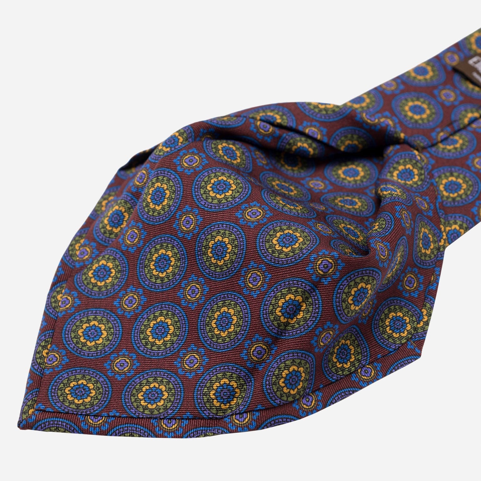 La Vigna - Printed Wool & Silk Tie - Burgundy - My Men's Shop