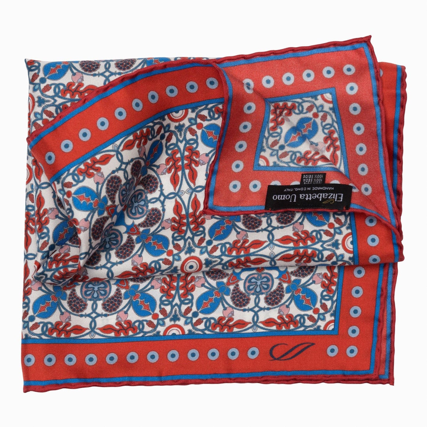 Nebbiolo - Silk Pocket Square - Red - My Men's Shop