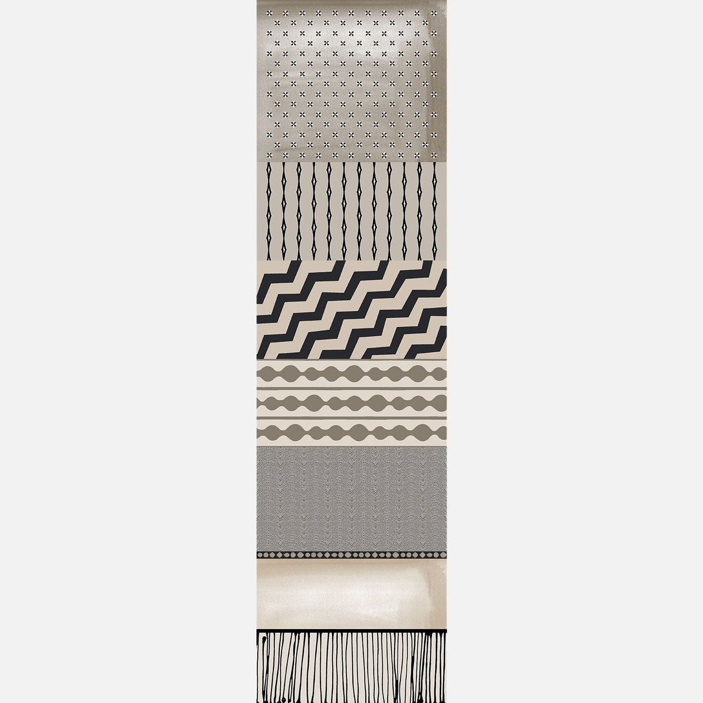 Atri - Long Silk Scarf - Sand - My Men's Shop