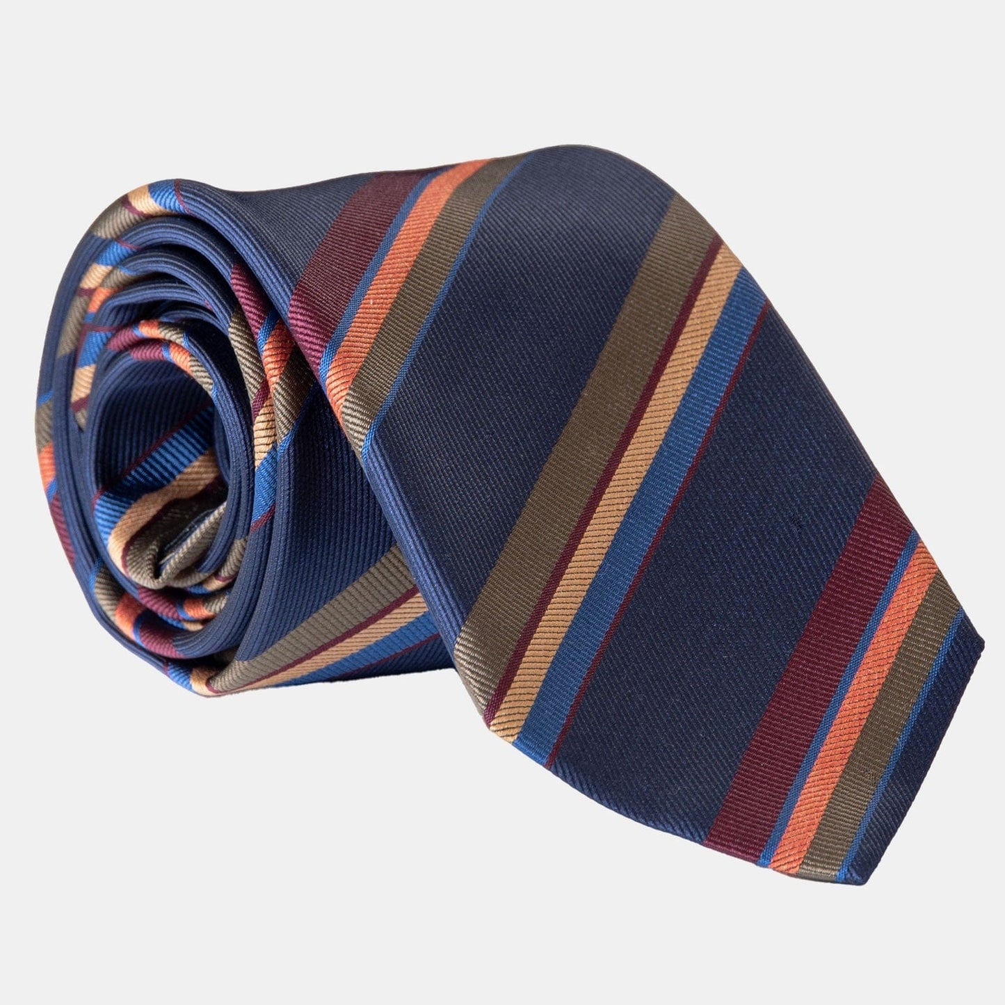 Battisti - Silk Jacquard Tie - Navy - My Men's Shop