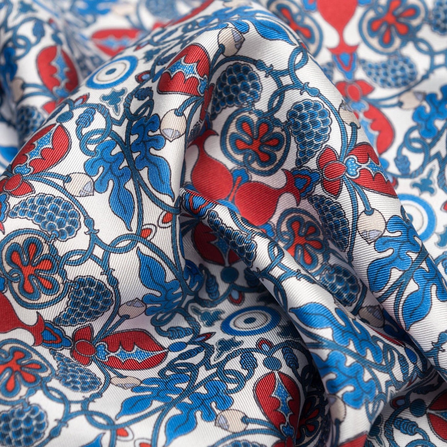 Barbaresco - Silk Neckerchief - Blue and Red - My Men's Shop