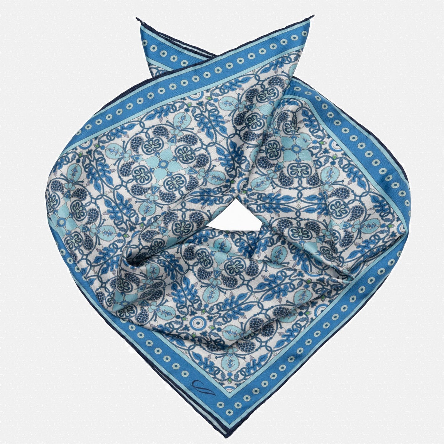 Barbaresco - Silk Neckerchief - Blue - My Men's Shop