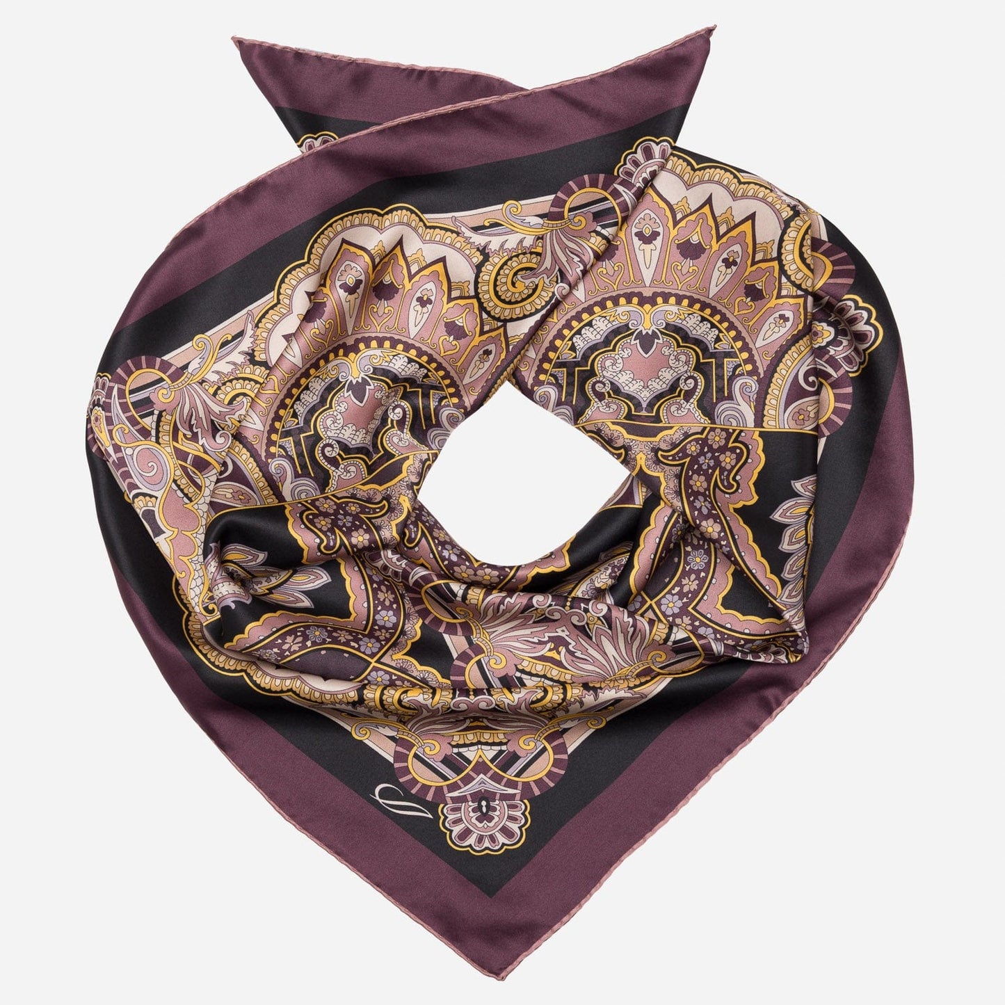 Malta - Silk Foulard - Plum - My Men's Shop