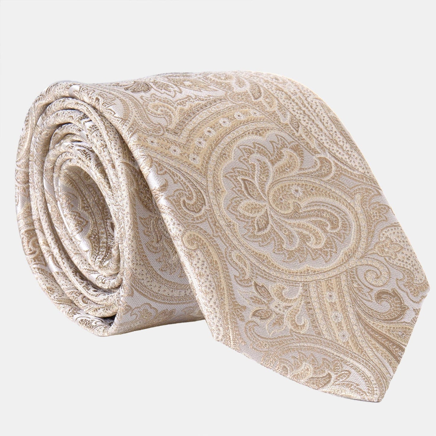 Montecarlo - Silk Jacquard Tie - Champagne