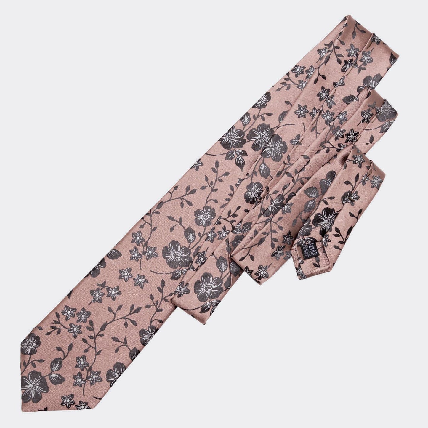 Silvio - Silk Jacquard Tie - Dusty Rose - My Men's Shop