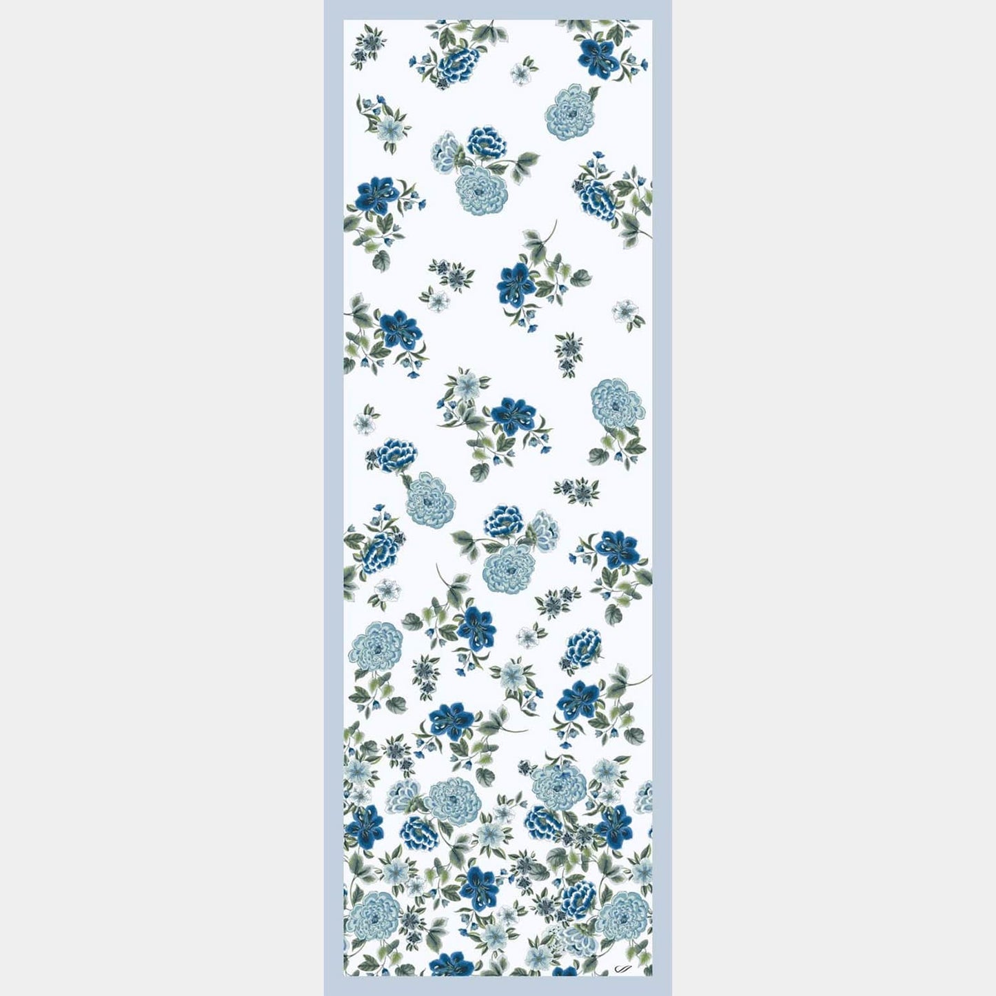 Bella - Silk Scarf Shawl - Blue - My Men's Shop