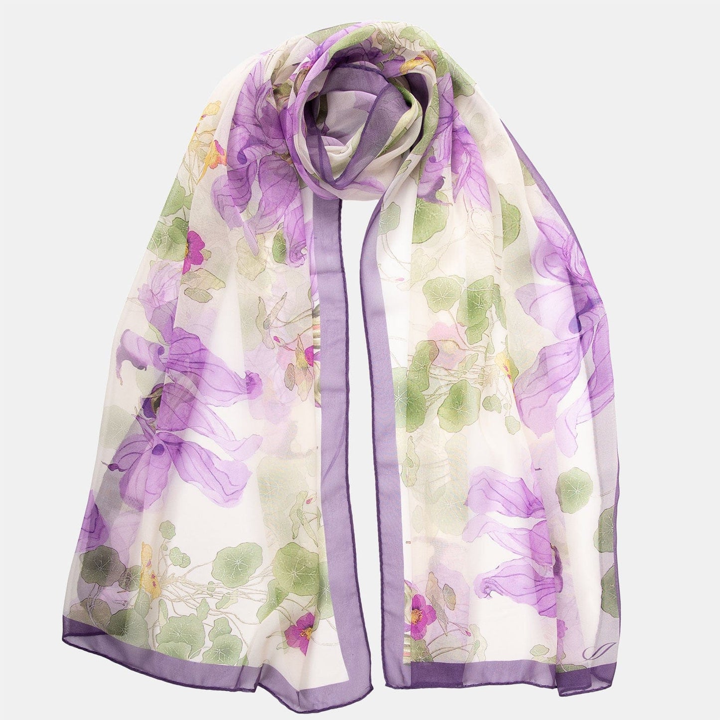 Monique - Long Silk Scarf - Lavender - My Men's Shop
