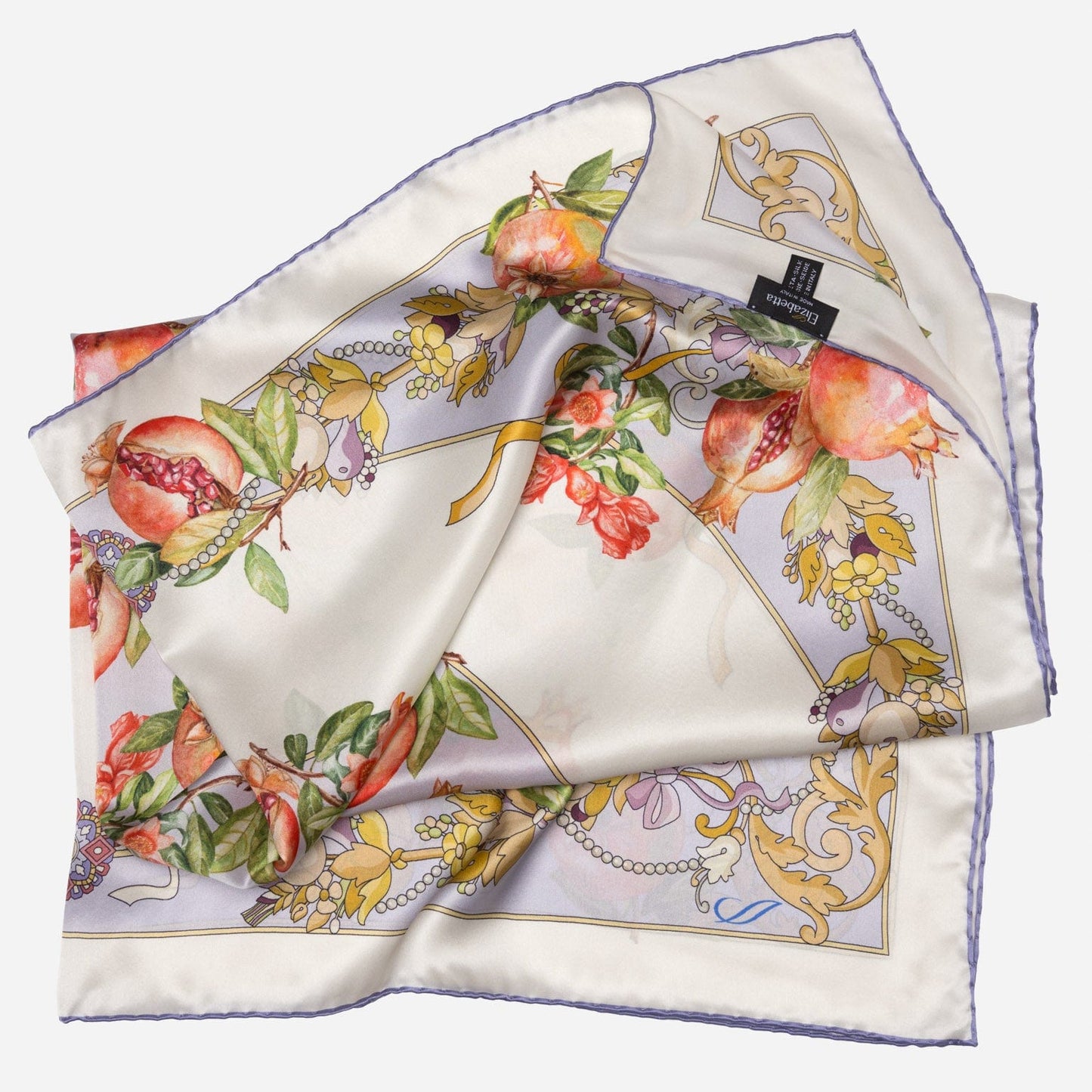Melograno - Silk Foulard - Lavender