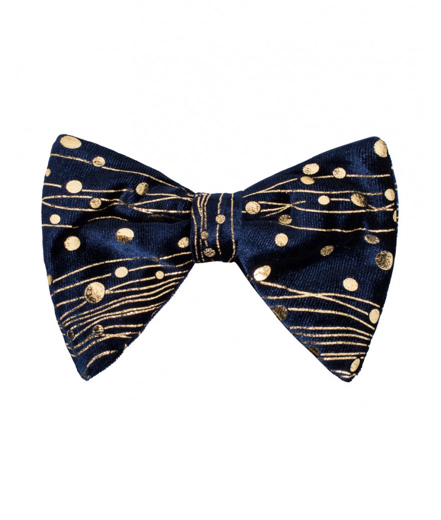 Barnaby Long Velvet Bow Tie - My Men's Shop