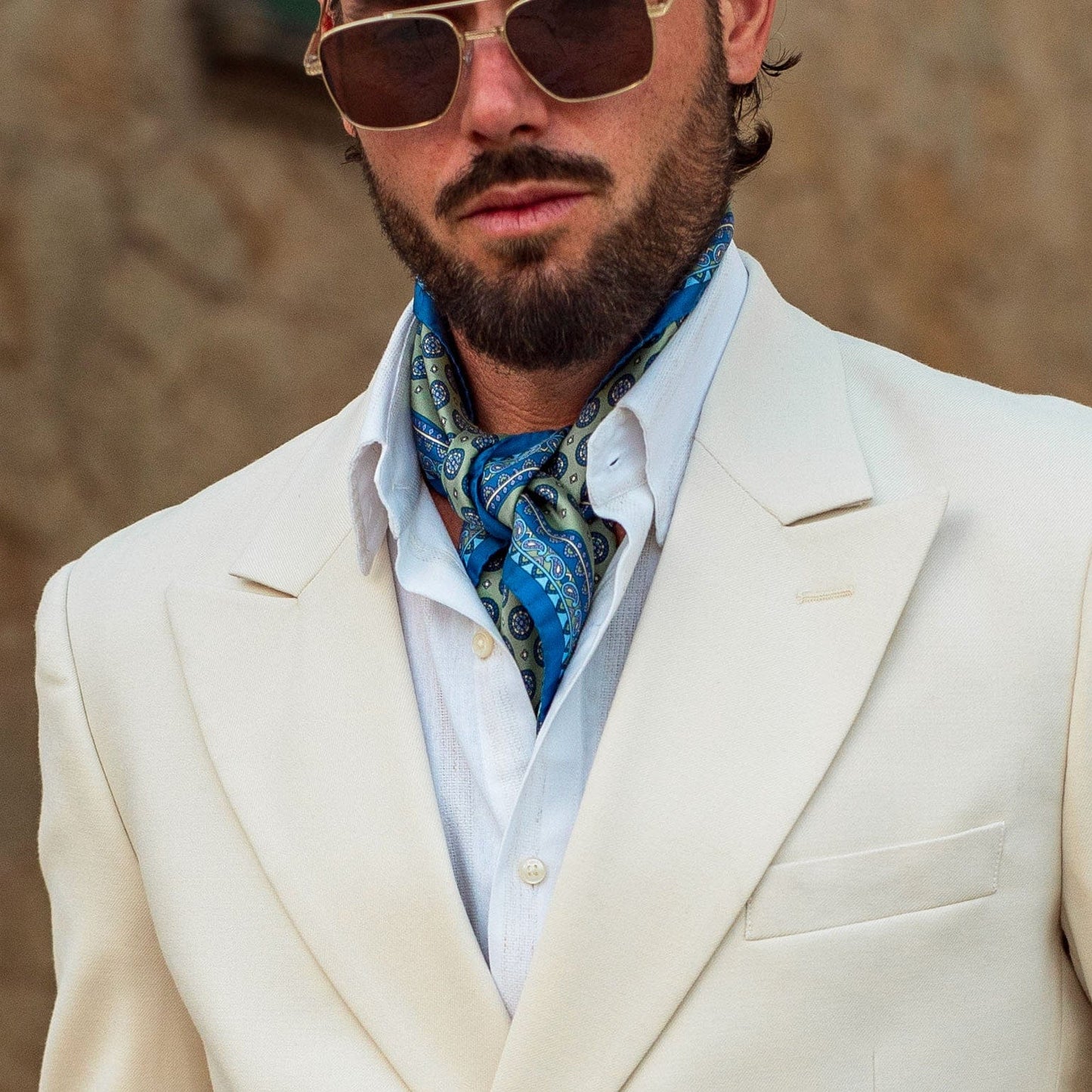 Toscana - Silk Neckerchief - Pistachio