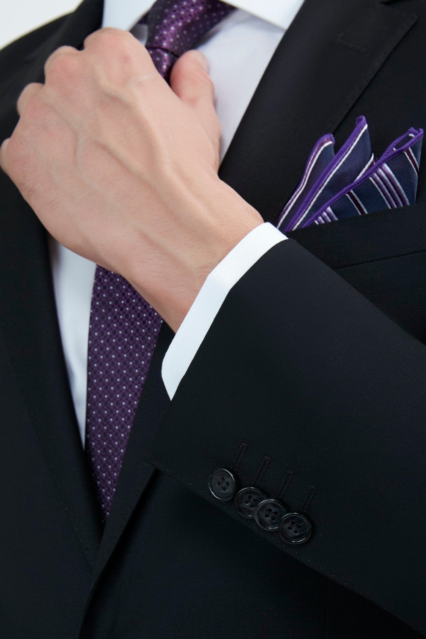Luxurious 100% Super Fine Italian Wool Black Suit - My Men's Shop