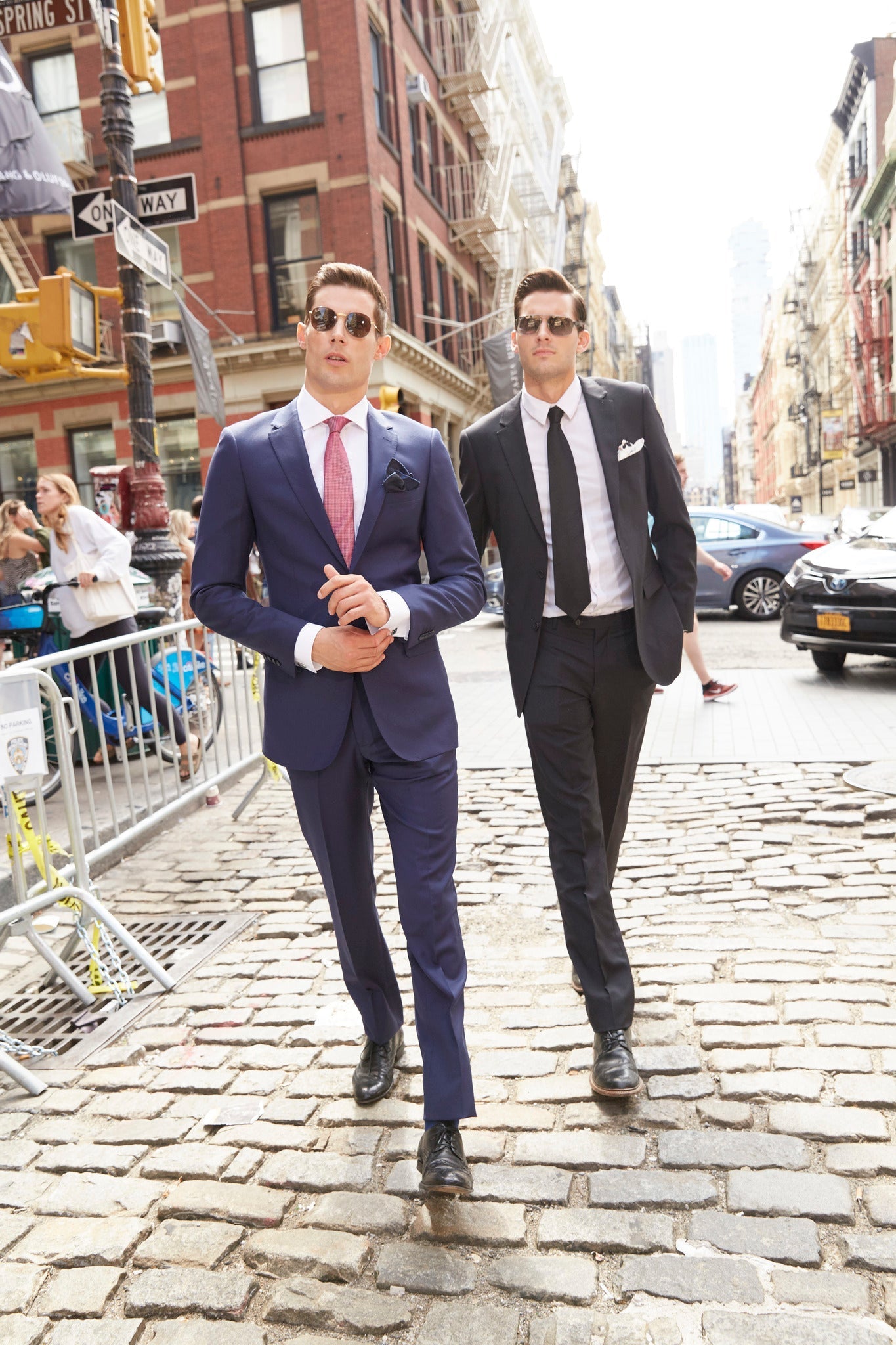 Luxurious 100% Super Fine Italian Wool Black Suit - My Men's Shop