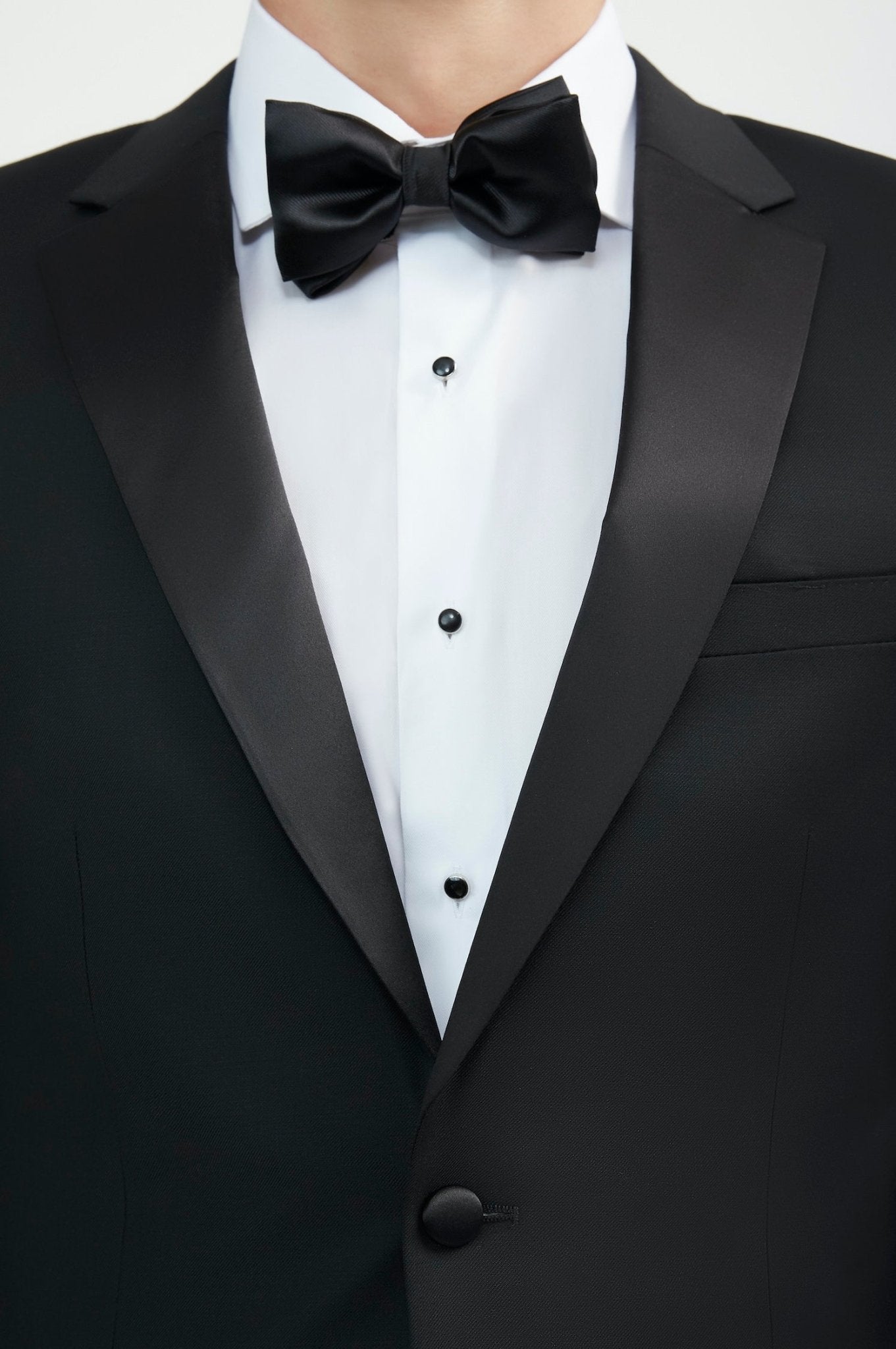 Luxurious 100% Super Fine Italian Wool Classic Black Tuxedo - My Men's Shop