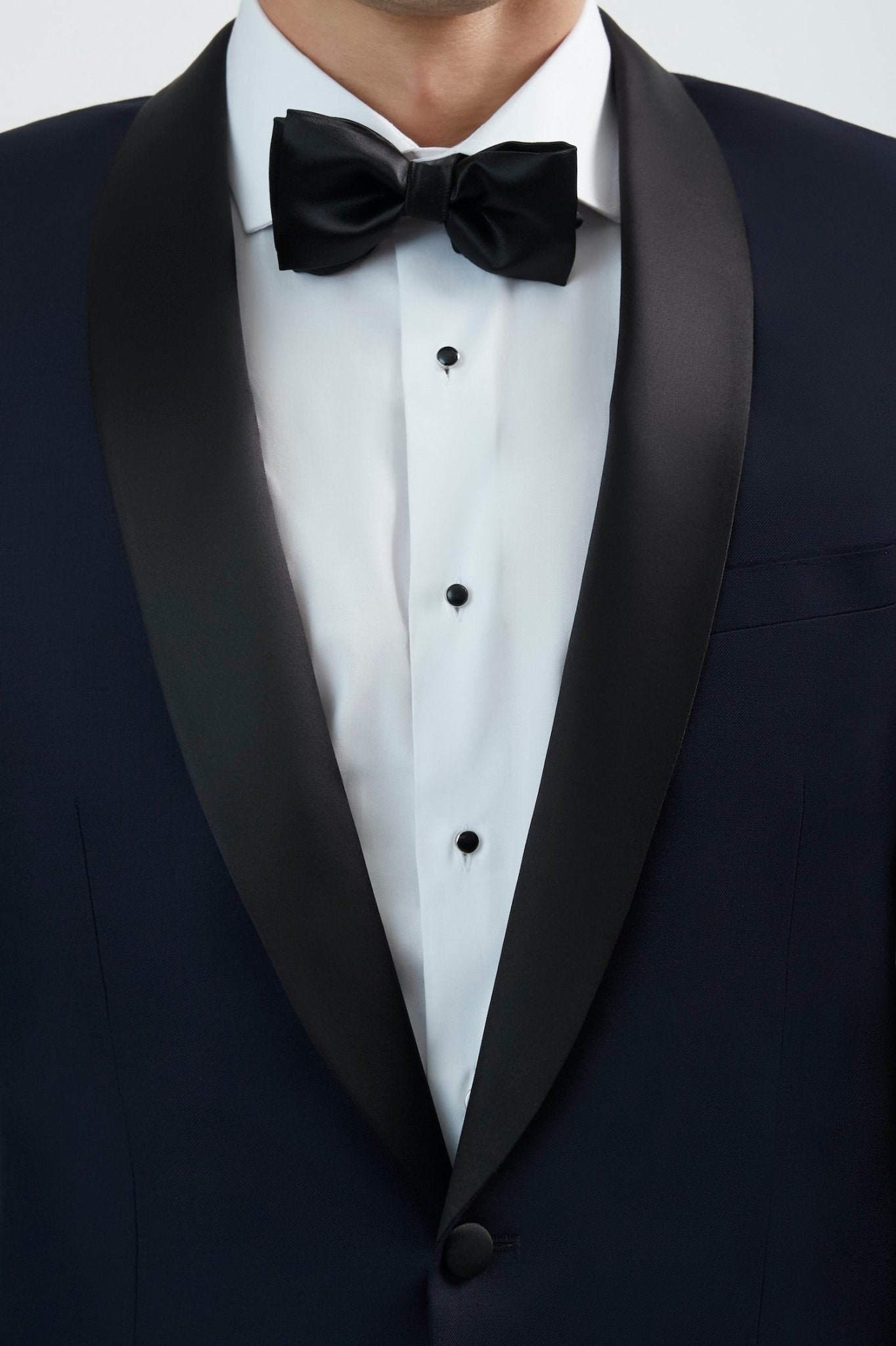 Luxurious Italian 100% Super Fine Wool Navy Tuxedo Shawl Lapel Tuxedo - My Men's Shop