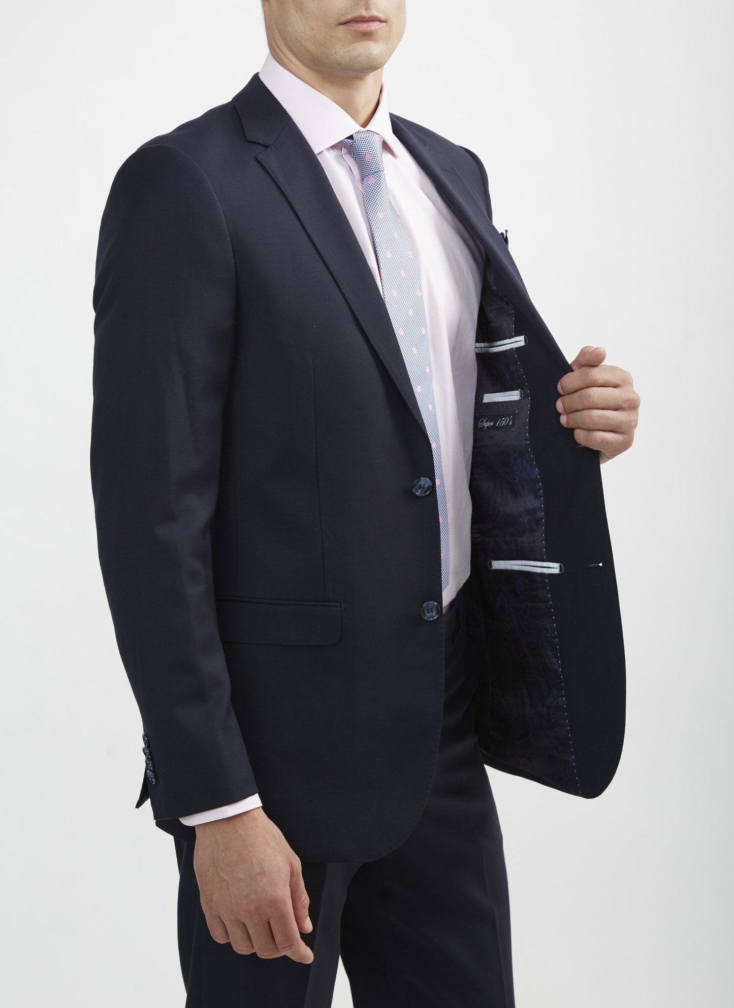 Luxurious Navy Blue Italian Cut Suit - My Men's Shop