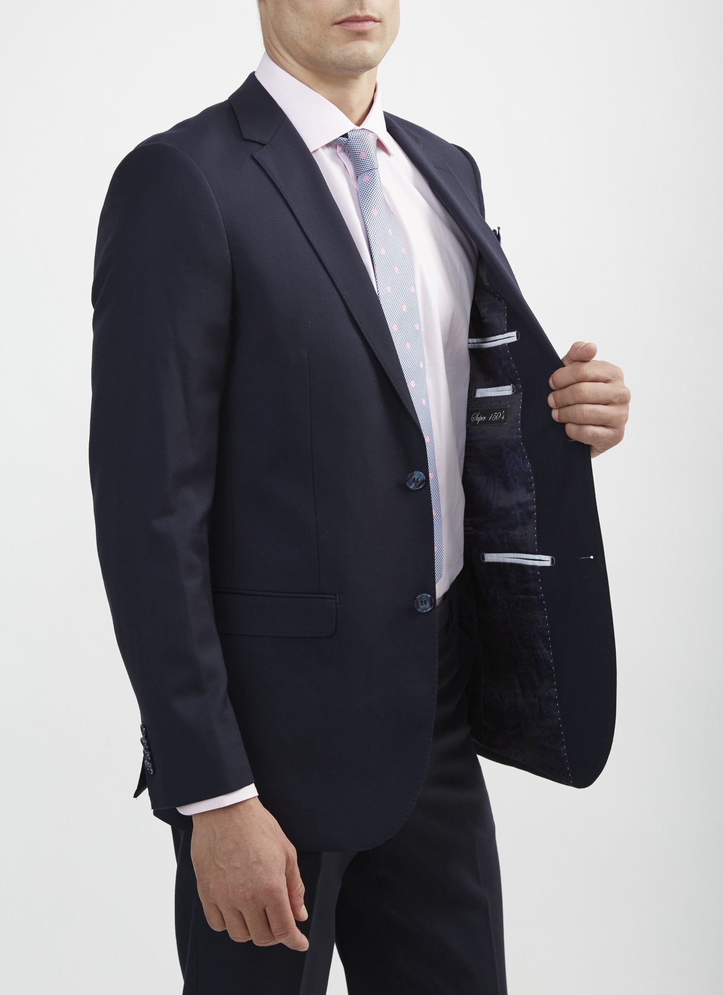Luxurious Navy Blue Italian Cut Suit - My Men's Shop