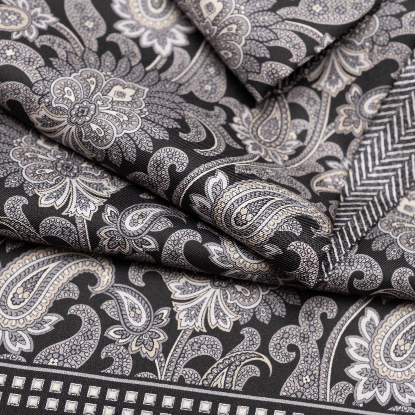Pasquino - Reversible Silk Scarf - Black