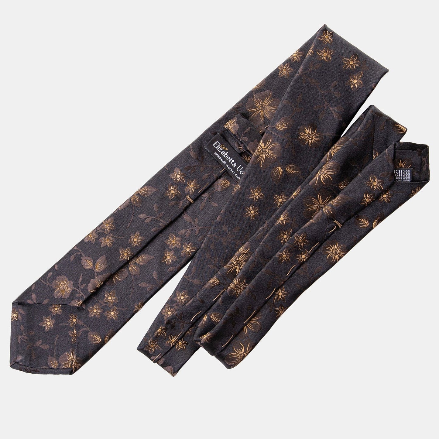 Silvio - Silk Jacquard Tie - Black - My Men's Shop