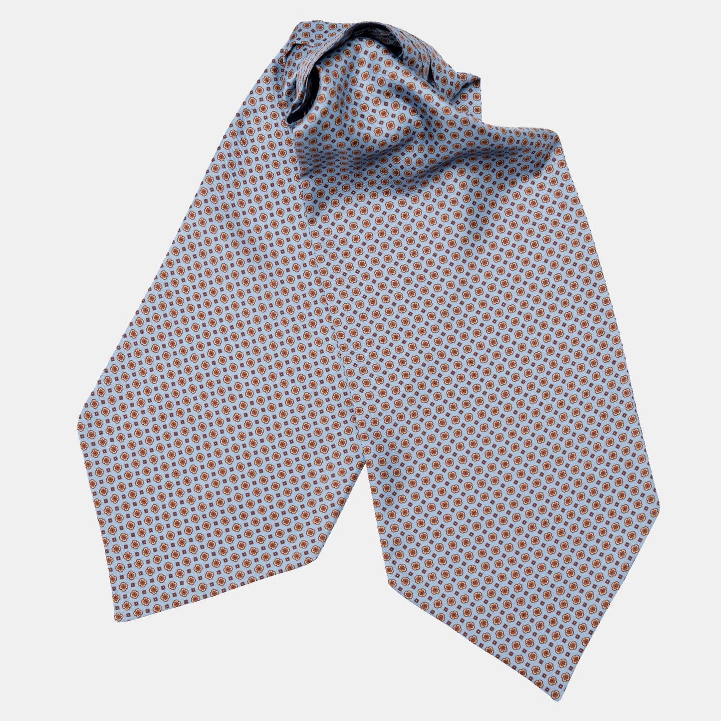 Navona - Silk Ascot Cravat Tie - Azure - My Men's Shop