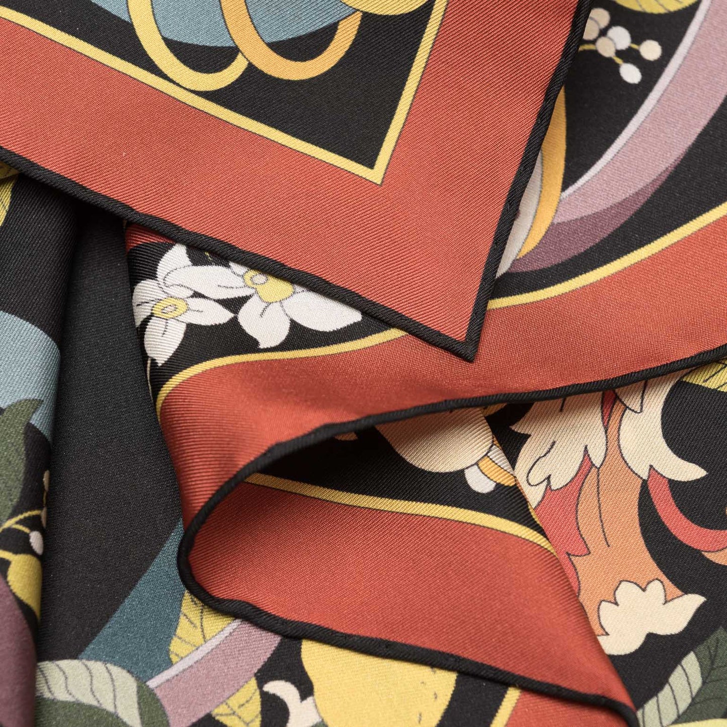Anthea - Silk Foulard - Black - My Men's Shop