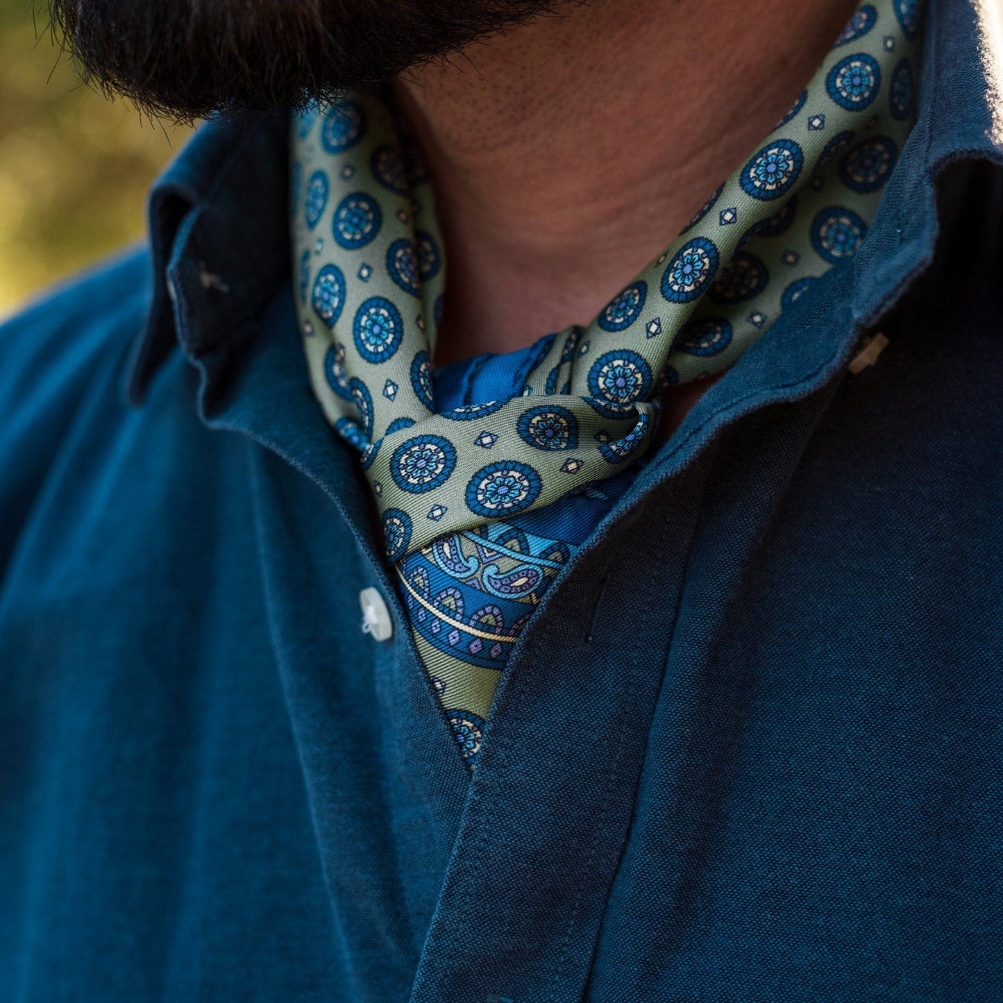 Toscana - Silk Neckerchief - Pistachio