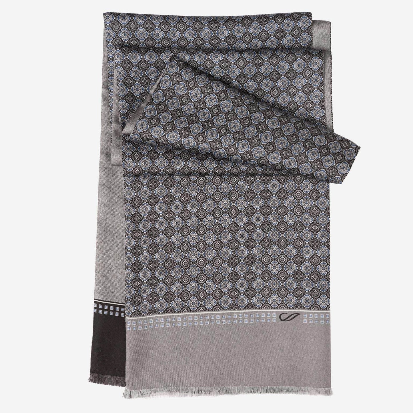 Palazzo - Reversible Silk Scarf - Charcoal - My Men's Shop