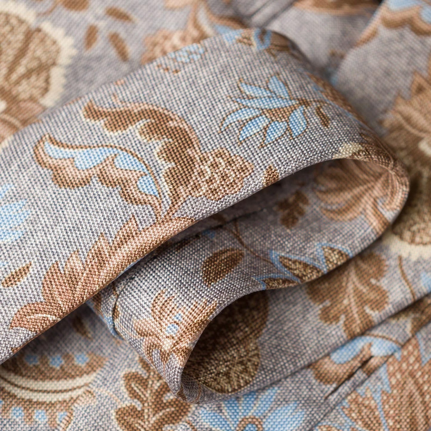Medici - Printed Silk Tie - Dusty Blue - My Men's Shop