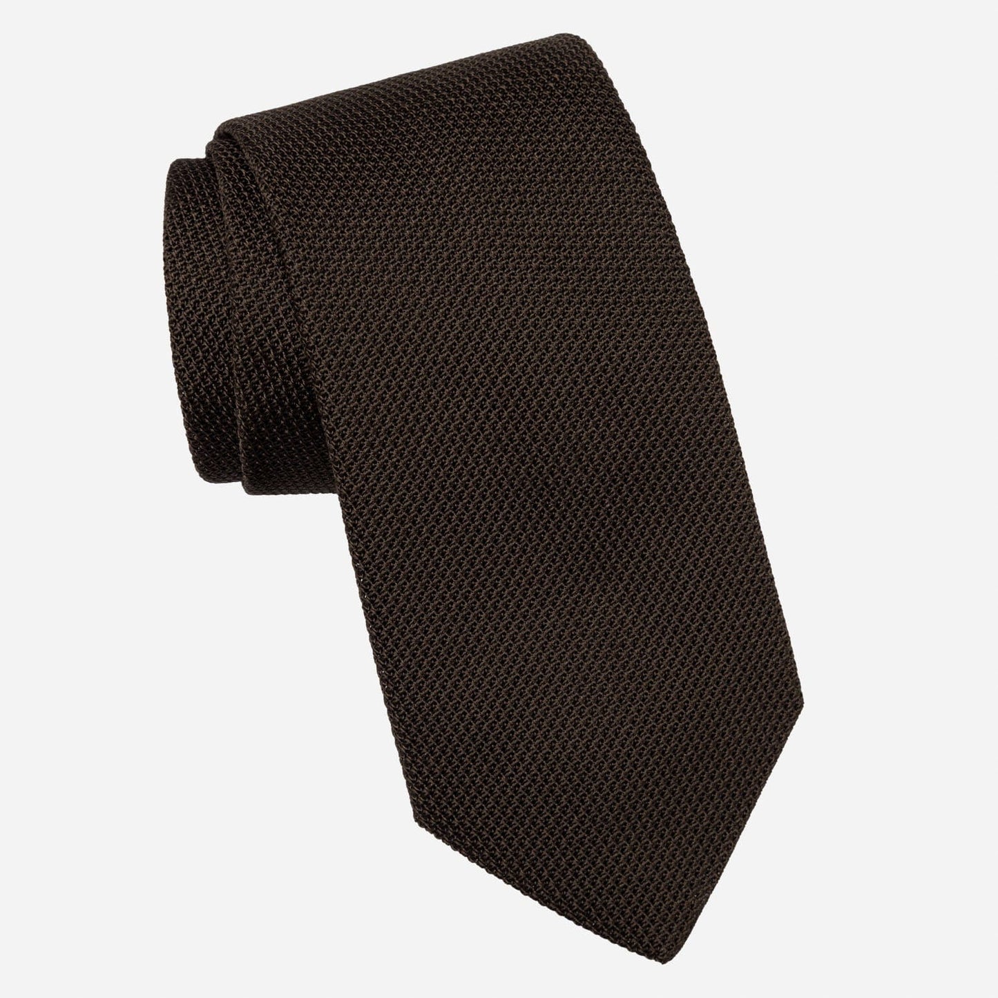 Mocha - Brown Silk Grenadine Tie - My Men's Shop