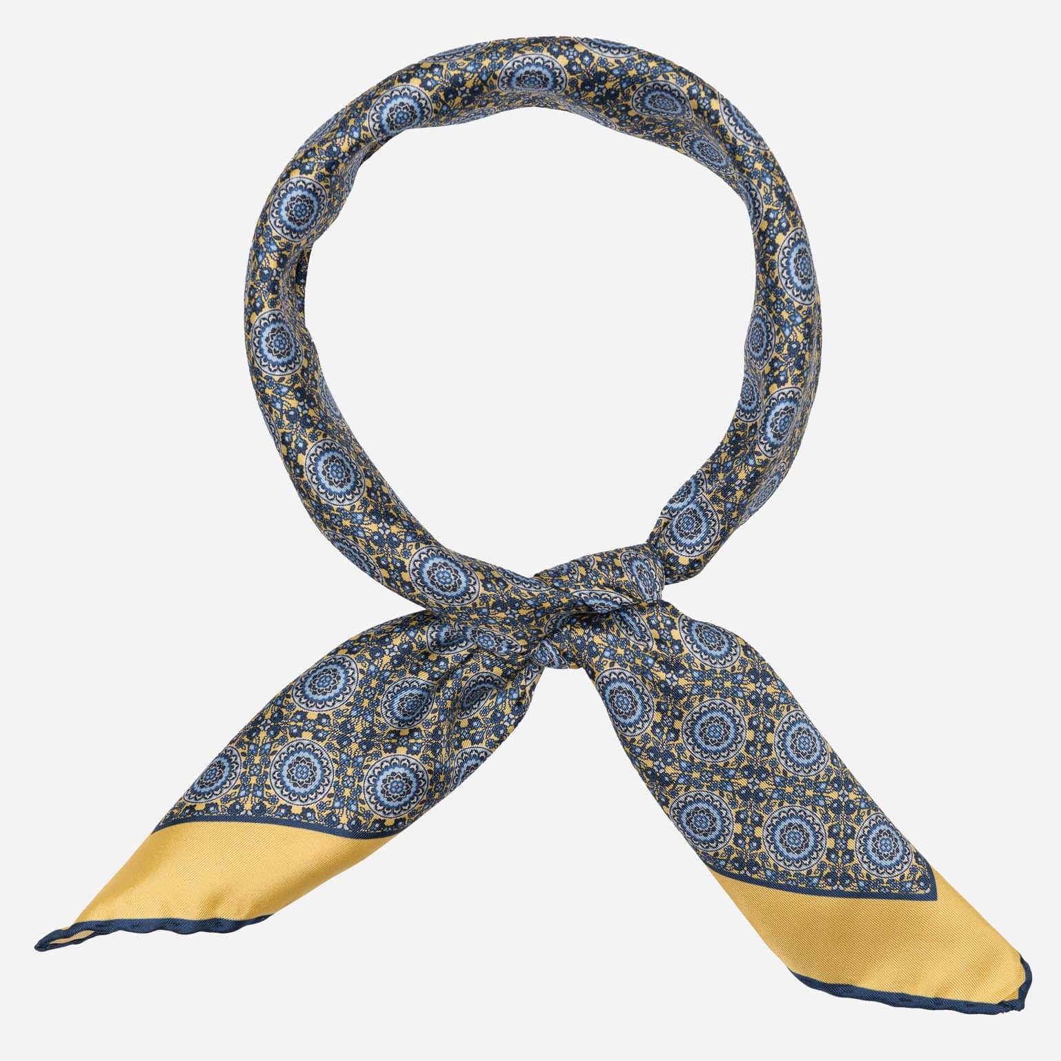 Lucca - Silk Neckerchief - Yellow - My Men's Shop