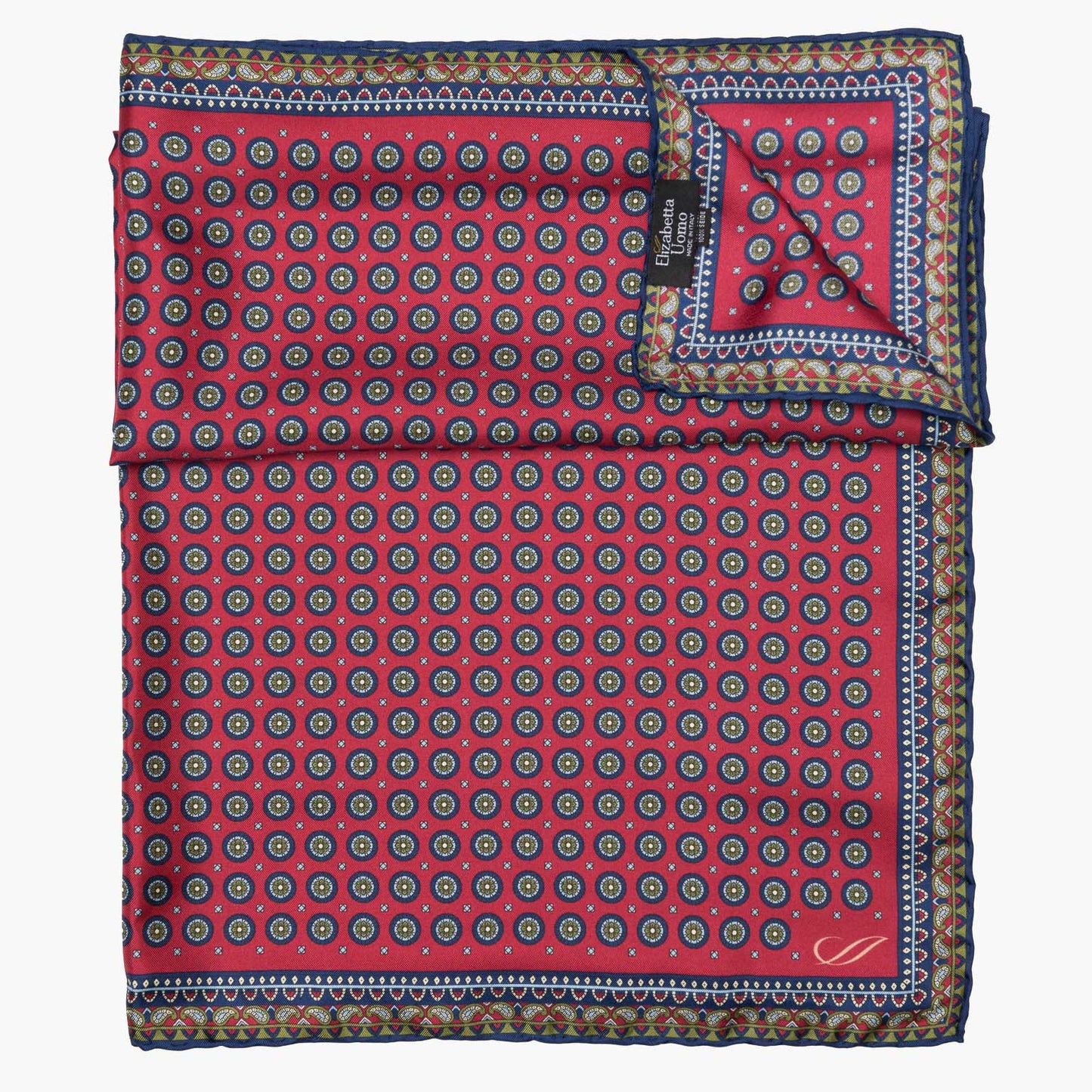 Toscana - Silk Neckerchief - Cranberry - My Men's Shop