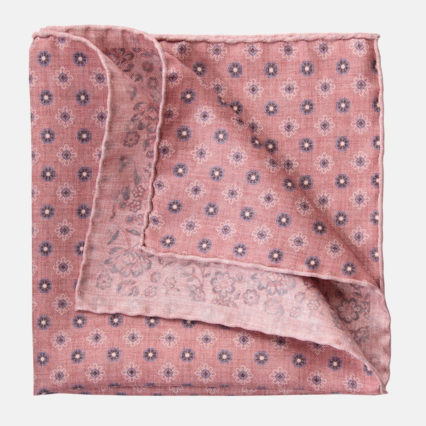 Pascal - Double Sided Silk Pocket Square - Blush - My Men's Shop