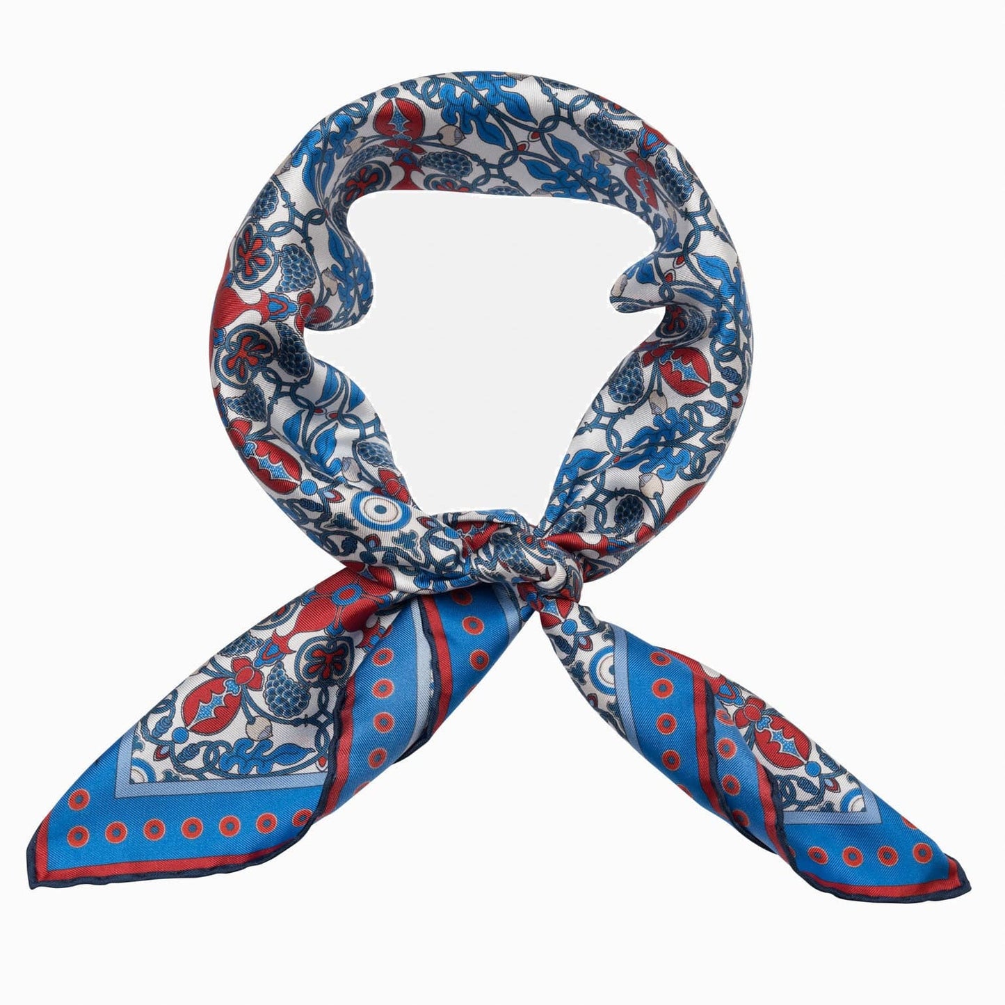 Barbaresco - Silk Neckerchief - Blue and Red - My Men's Shop