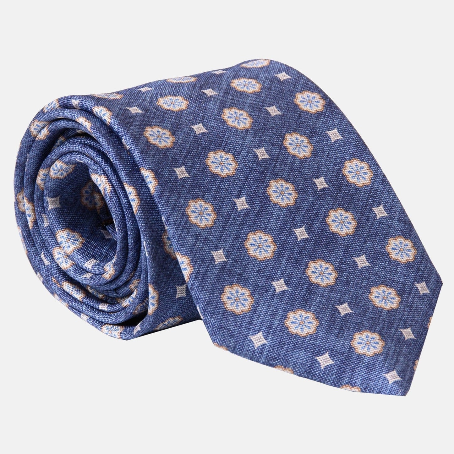 Antinori - Printed Silk Tie - Blue - My Men's Shop