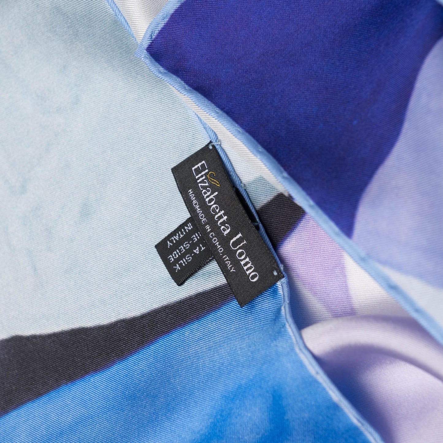 Harmony - Silk Pocket Square - Blue