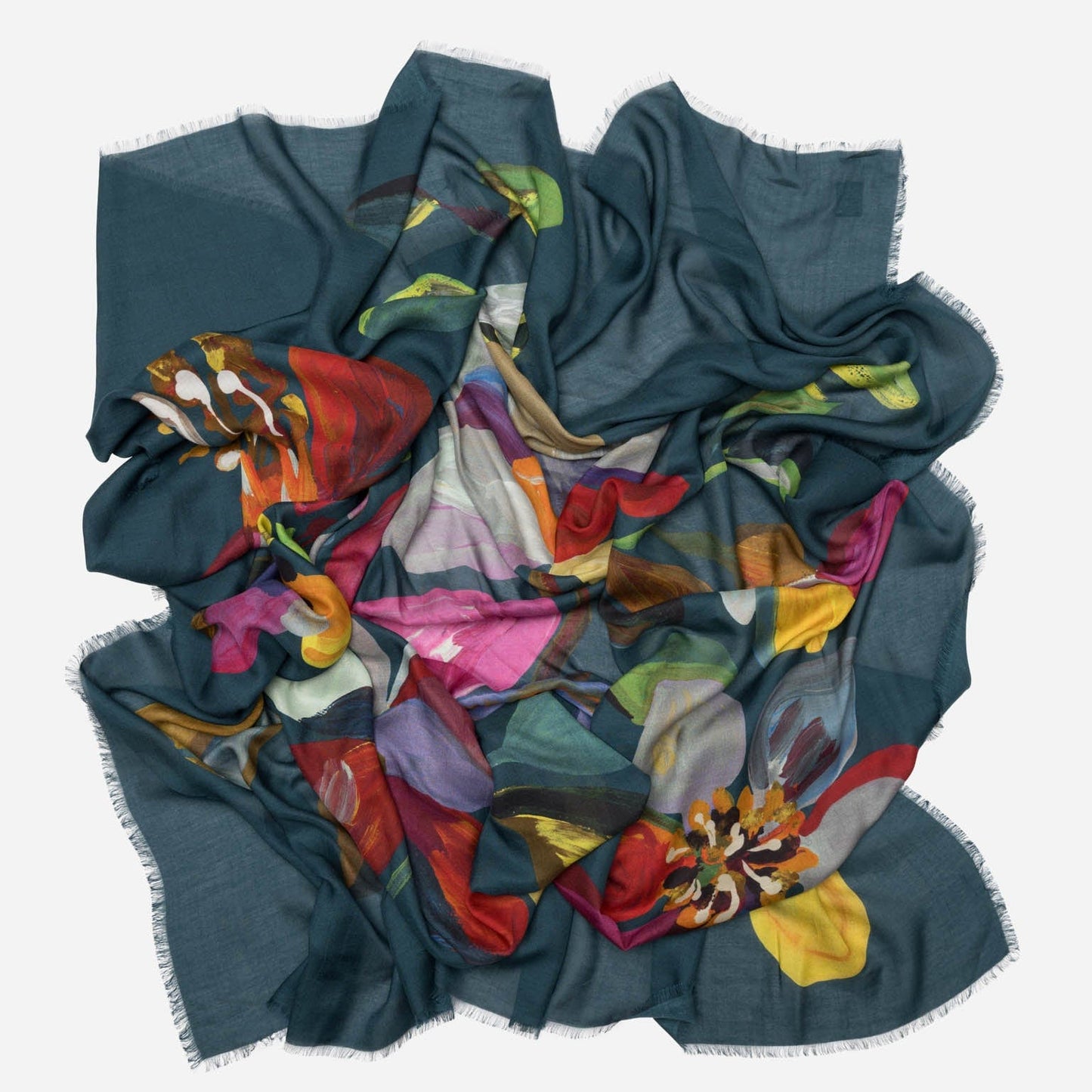 Catrina - Modal Cashmere Scarf Shawl - Petrol Blue - My Men's Shop
